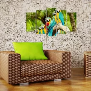 Image of 5MX-102 Multicolor Decorative MDF Painting (5 Pieces)
