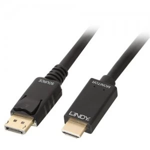 Image of Lindy 36921 cable interface/gender adapter Diplayport HDMI Black