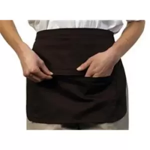 image of BonChef Zipped Money Pocket Apron (One Size) (Black)