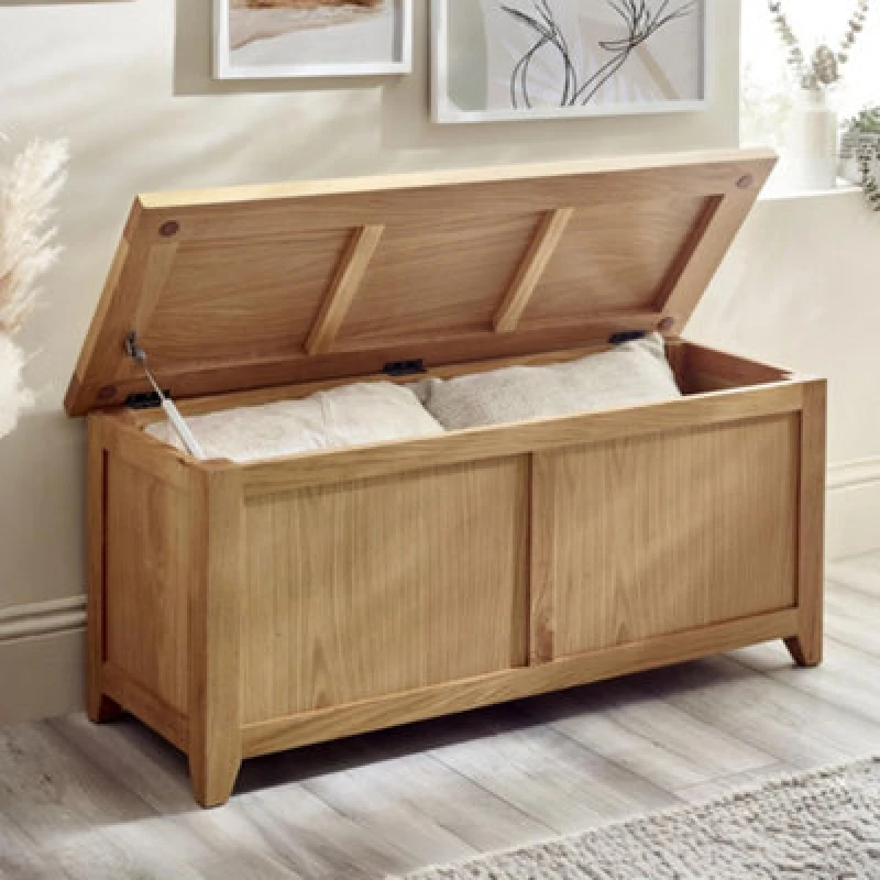 Image of Julian Bowen Mallory Storage Bench, Brown MAL008