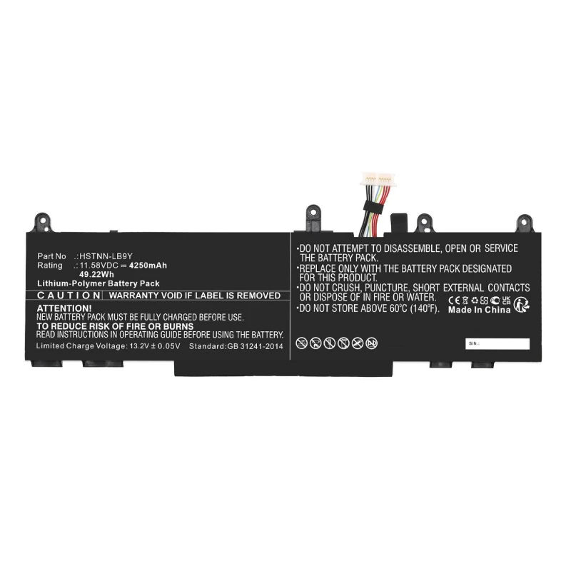 Image of CoreParts Lpop ery for HP 49.22Wh