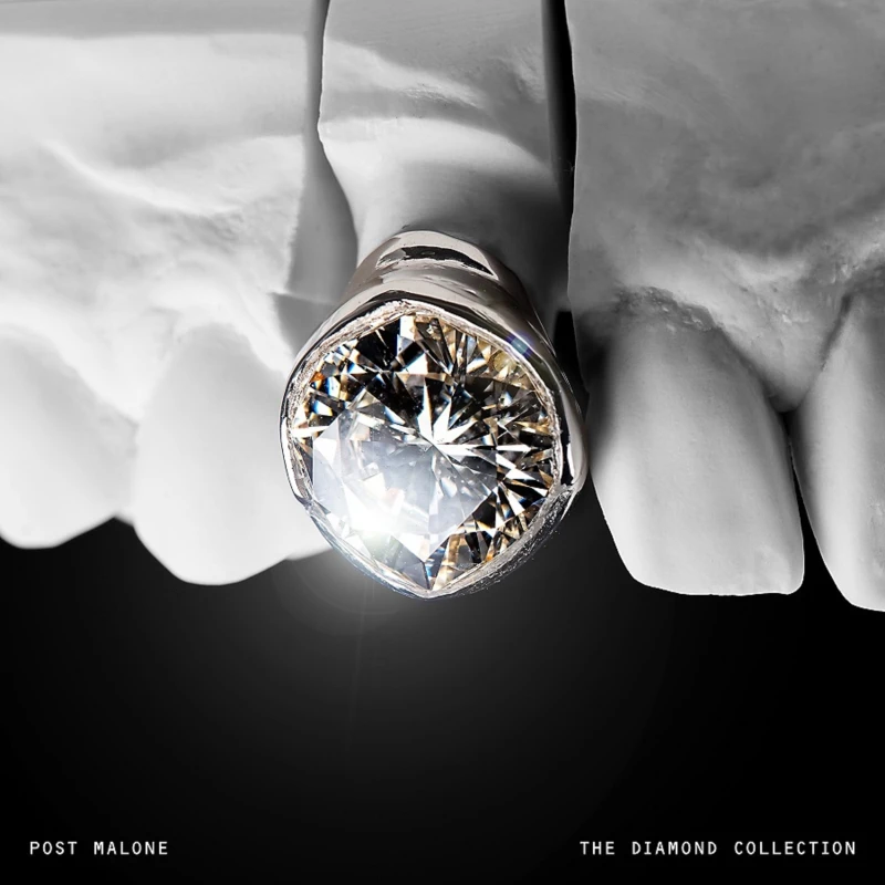 Image of Post Malone The Diamond Collection [Limited Edition Silver Vinyl] 2x Vinyl LP Black unisex