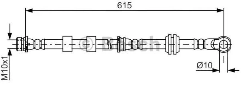 Image of Bosch 1 987 481 842 Brake Hose Brake Hose (83)