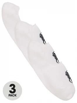 Image of Polo Ralph Lauren 3 Pack No Show Trainer Liner Socks - White