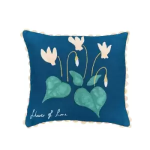 image of Scion Flower of Love Cushion 45cm x 45cm, Midnight