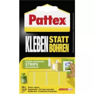 image of Pattex PXMS1 PXMS1 Double sided adhesive tape (L x W) 40 mm x 20 mm 10 pc(s)