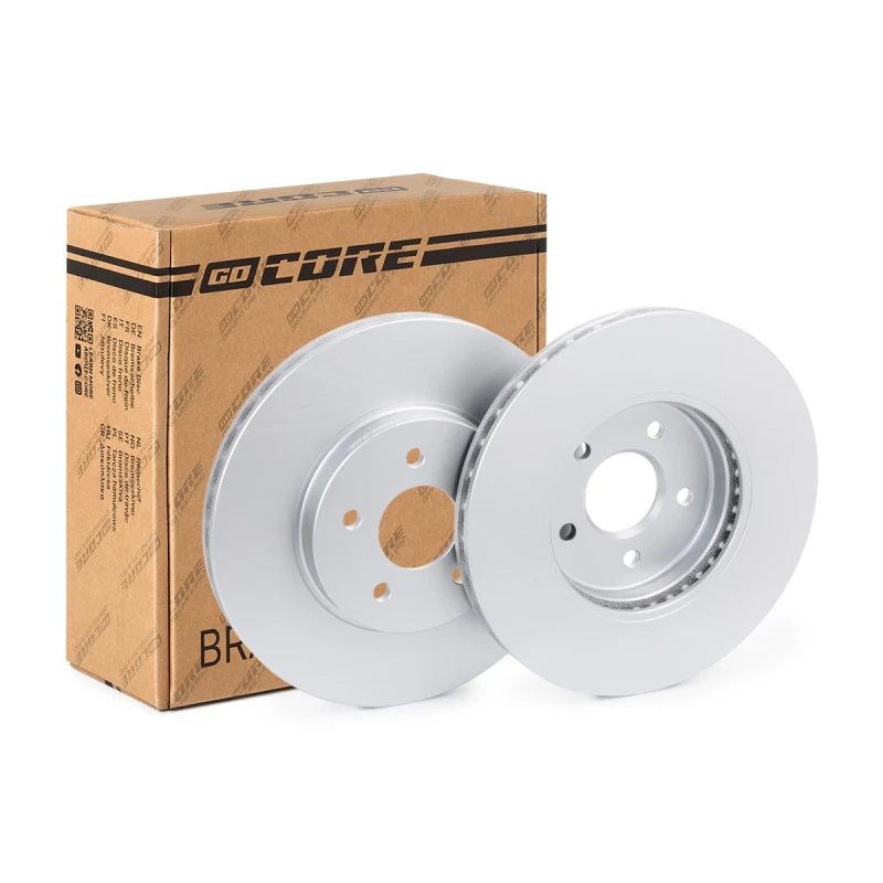 Image of goCORE GCH20271 Brake disc Front Axle, Vented, Cast Iron, Uncoated, Untreated, without bolts/screws Cast Iron Brake Disc (82)