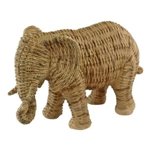 Image of Woven Style Elephant Ornament