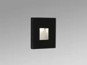 Image of Dart Outdoor LED Recessed Wall Light Black 2W 2700K IP65