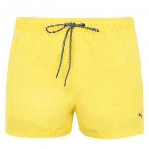 Image of Puma Logo Shorts - Yellow