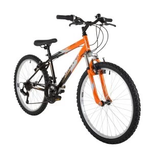 image of Flite Ravine Boys 24" Wheel Mountain Bike With Front Suspension And Orange