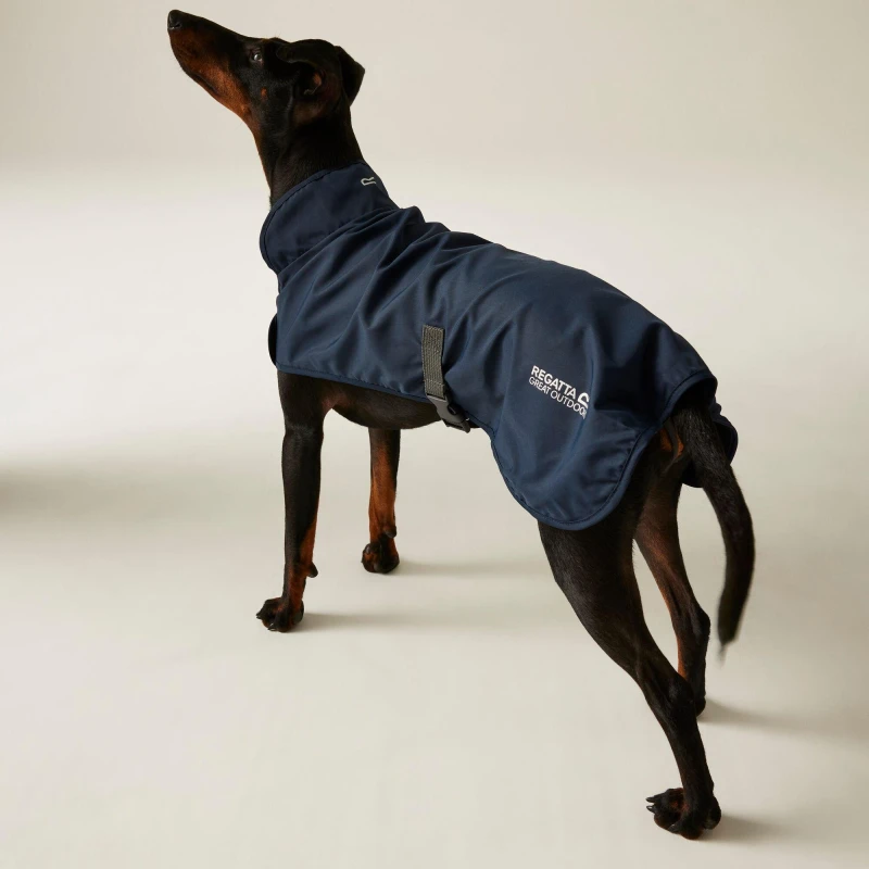 Image of Regatta Packaway Waterproof Dog Coat - Blue Blue M