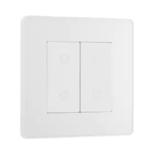 Image of BG Evolve Pearl White 200W Double Touch Dimmer Switch 2-Way Secondary - PCDCLTDS2W