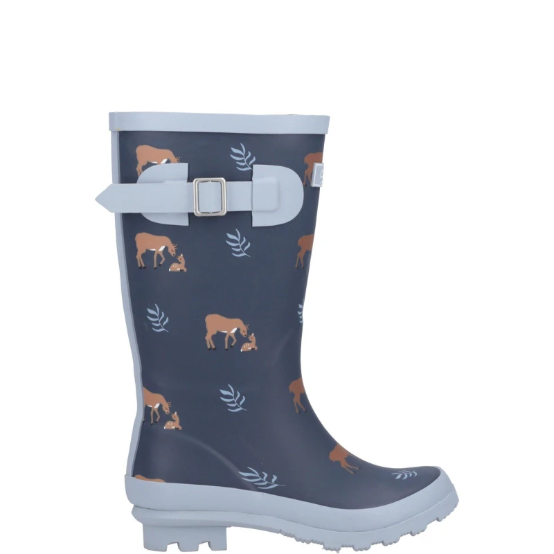 Image of Cotswold 'Woodland JNR' Childrens Wellingtons Navy