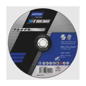 Image of 230x7.0x22.23mm NOR-XTREME GRINDING DISC A24R TYPE 27