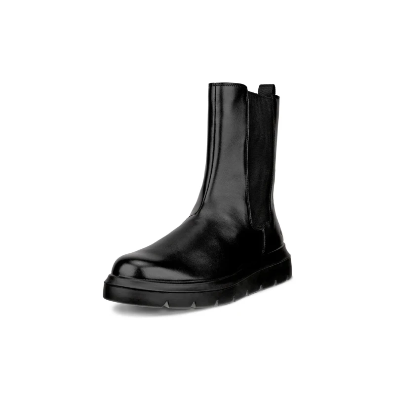 Image of Ecco Nouvelle 216223 Leather Womens Ankle Boots - Black - Size:UK 4.5
