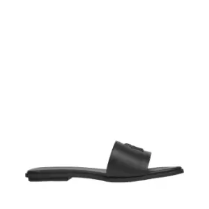 Image of Leather Flat Mules