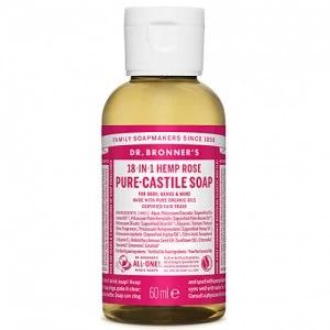 Image of Dr. Bronner's Rose ekologiskas skystas muilas 60ml