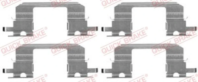 Image of QUICK BRAKE Brake pad fitting kit QUICK BRAKE 109-1672