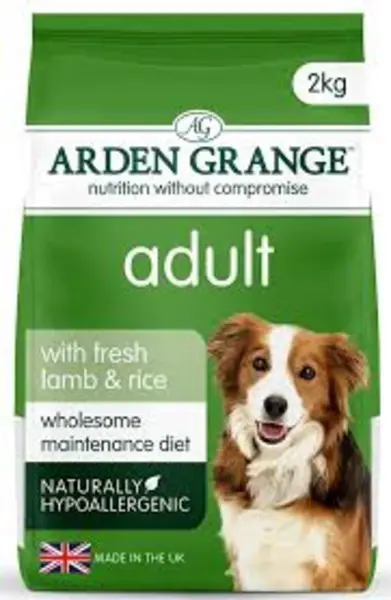 image of Arden Grange Adult Lamb and Rice Dog Food 2kg