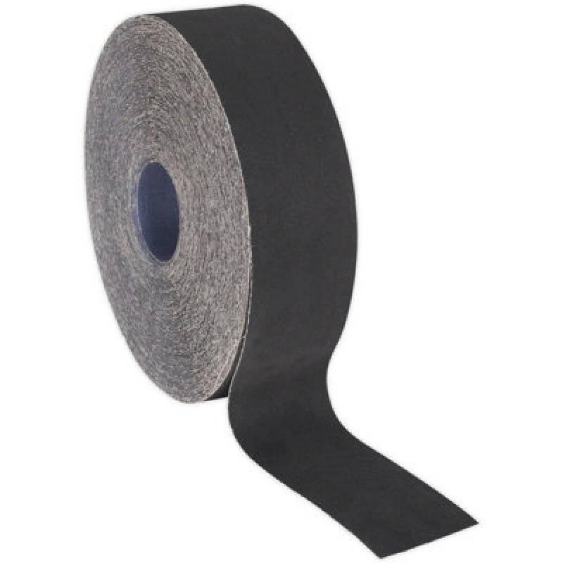 Image of Loops Blue Twill Emery Roll - 50mm x 50m - Flexible & Tear Resistant - 80 Grit Multi