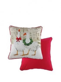 image of Riva Home Goosie Velvet Chenille Cushion