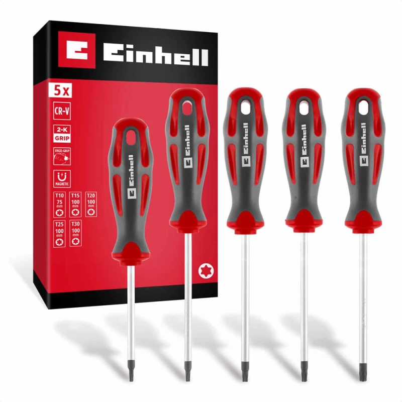 Image of Einhell 5 Piece Torx Screwdriver Set 49370537