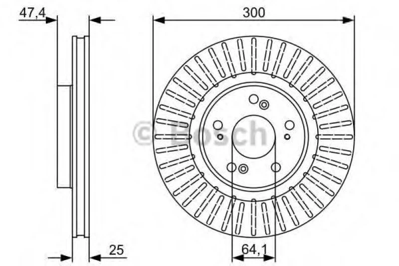 Image of Brake disc Bosch 0 986 479 534
