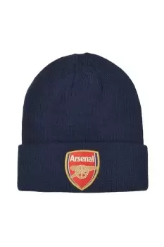Image of Crest Cuff Knitted Beanie