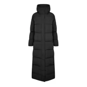 image of Superdry Long Line Puffer Coat - Black