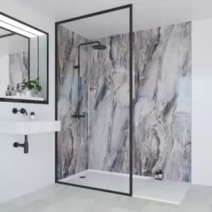 Image of Multipanel Classic Bathroom Wall Panel Unlipped 2400 X 900mm Cappuccino Stone