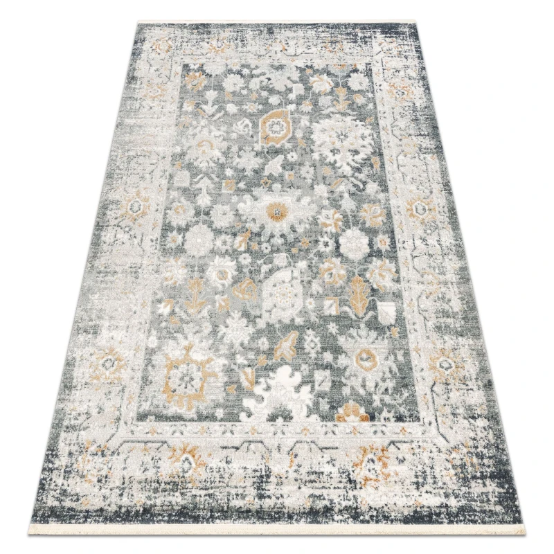 Image of RugsX Distin 0835A Grey / Light Grey / White Modern Carpet - Ornament, Frame 120X170 Cm