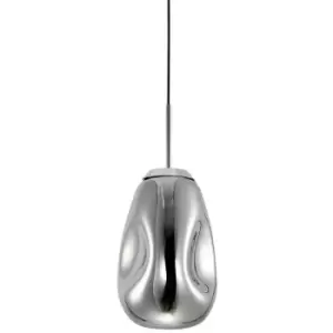 image of Netlighting Modern Hanging Pendant Chrome 1 Light, E27 - ITLPND-8028-1-CH