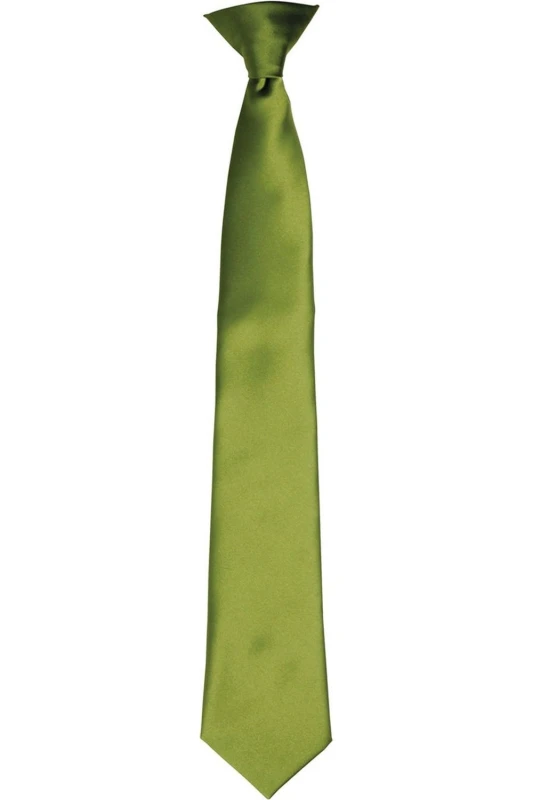 Image of Premier Premier Satin Tie in Green Green One Size Unisex 5063470360611