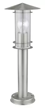 Image of IP44 Outdoor Bollard Light Stainless Steel 500mm 60W E27 Driveway Lamp Post