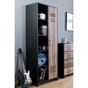 Image of Tokyo 1 Door Wardrobe with Side Shelves