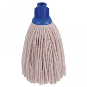 image of 2Work 12oz PY Smooth Socket Mop Blue Pack of 10 PJYB1210I