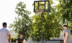 Image of HomCom Portable Free-Standing Basketball Hoop Stand