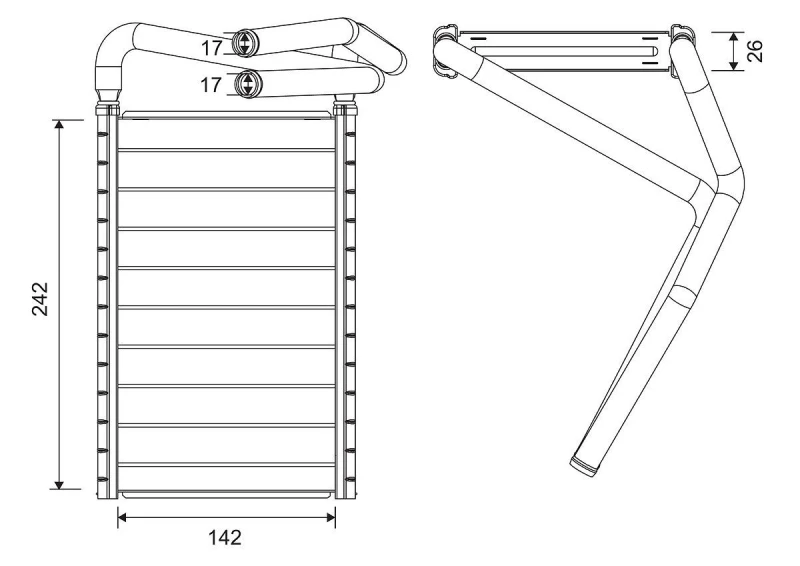 Image of Heater matrix VALEO 881652