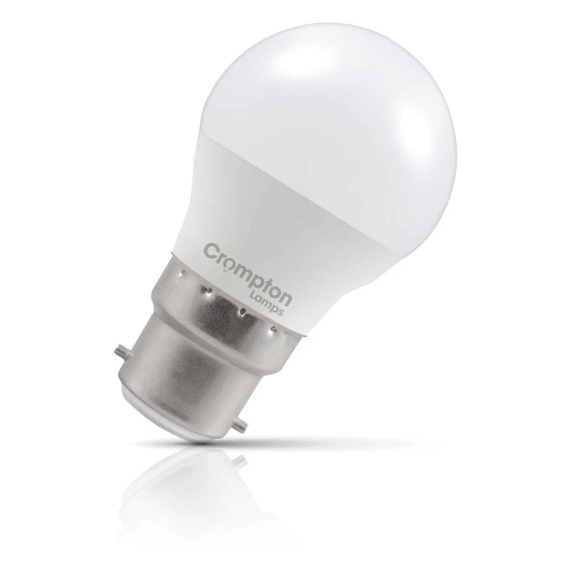 Image of Crompton Lamps LED Golfball 2.2W B22 Cool White Opal (25W Eqv)
