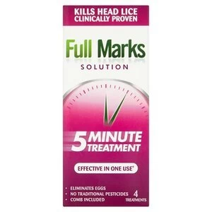 Image of Full Marks Head Lice Solution 200ml + Nit Comb