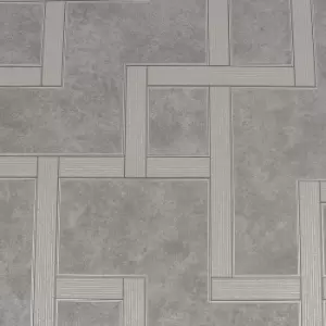 Image of Boutique Gilded Greek Key Quartz Wallpaper
