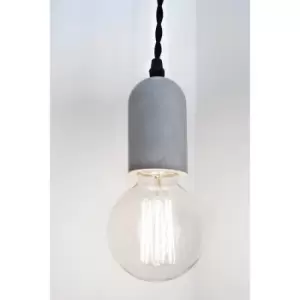 image of Concrete Pendant Lamp Cylinder