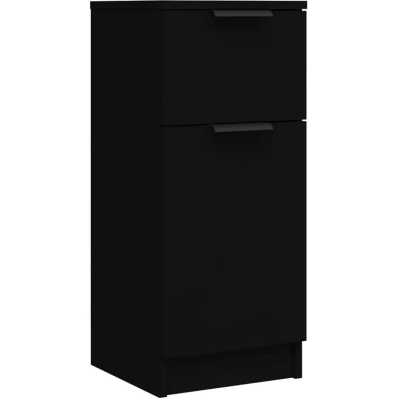 Image of VIDAXL Sideboard Black 30x30x70cm Engineered Wood vidaXL 8720287078494