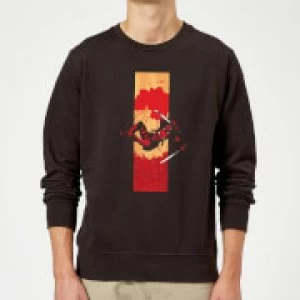 Marvel Deadpool Blood Strip Sweatshirt - Black - 5XL