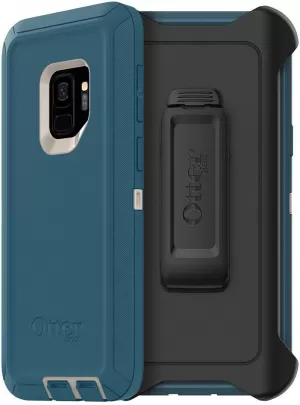 image of Otterbox Defender Series Case for Samsung Galaxy S9 - Big Sur Blue