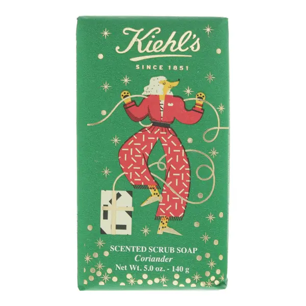 image of Kiehl's Scented Scrub Bar Soap Coriander 140g