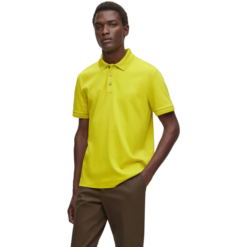 Image of Boss Mens Phillipson Ps Short Sleeve Polo Shirt Green male S