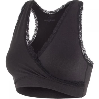 image of Mamalicious Ladies Nursing Seamless Bra - Black