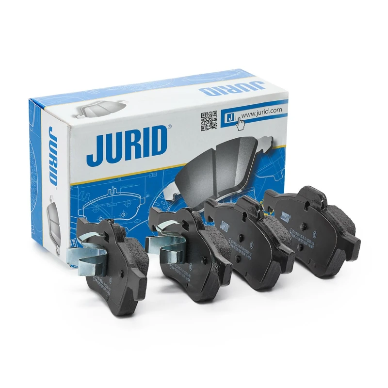 Image of JURID 571992J Brake pad set prepared for wear warning indicator, without accessories, with piston clip Brake Pad Set,disc brake (402)